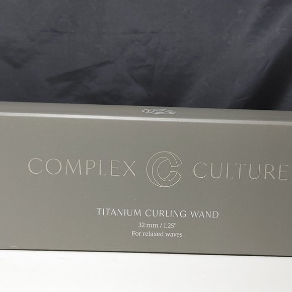 Complex Culture Titanium Curling Wand 1.25" Barrel For Relaxed Beach Waves - Picture 4 of 5